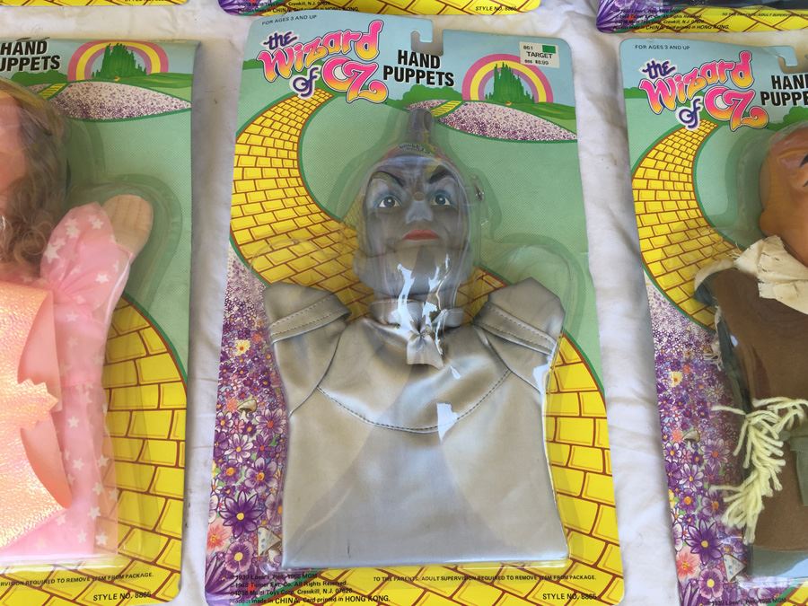 The Wizard Of Oz Hand Puppets Multi Toys Corp 1989 New On Card [Photo 14]