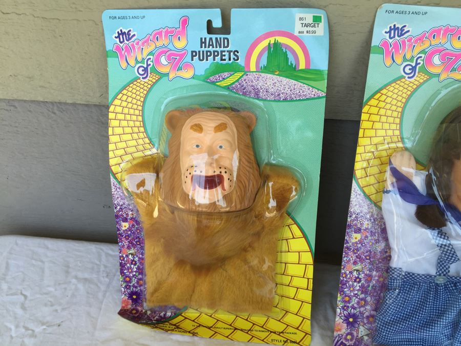 The Wizard Of Oz Hand Puppets Multi Toys Corp 1989 New On Card [Photo 12]