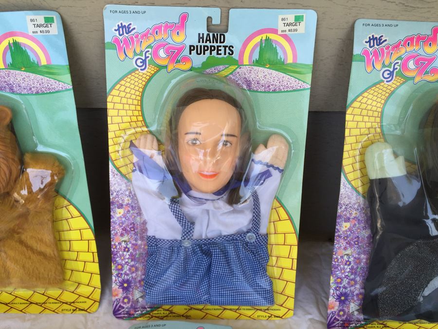 The Wizard Of Oz Hand Puppets Multi Toys Corp 1989 New On Card [Photo 11]
