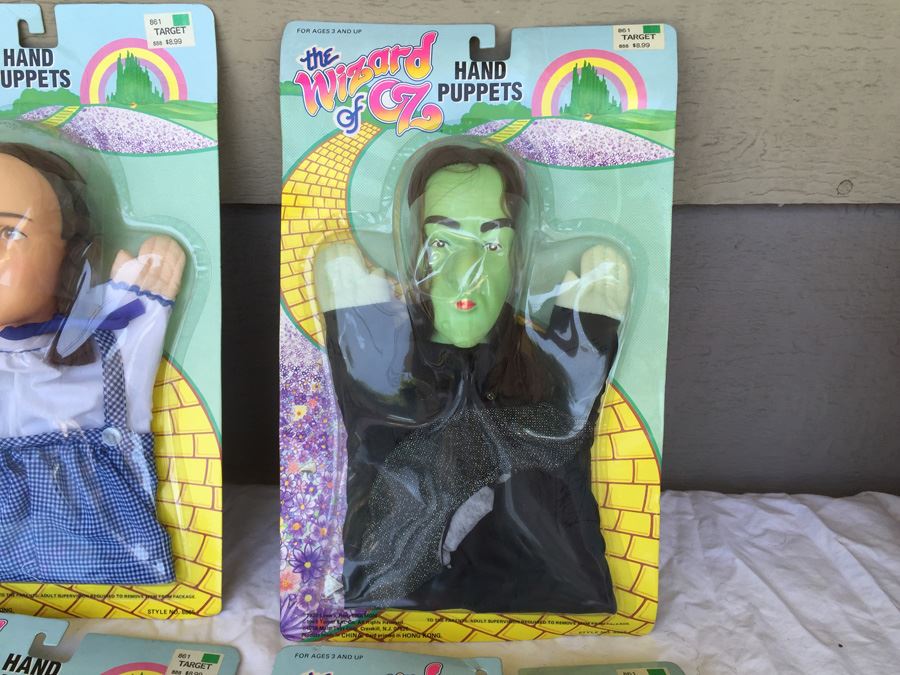 The Wizard Of Oz Hand Puppets Multi Toys Corp 1989 New On Card [Photo 6]