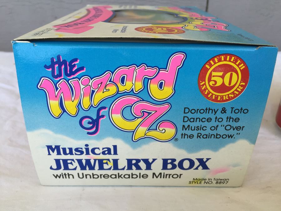 The Wizard Of Oz Musical Jewelry Box Multi Toys Corp 1988 New In Box