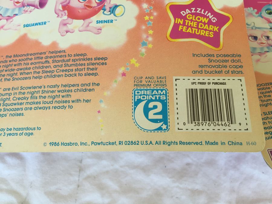 Moon Dreamers Figurines Glow In The Dark Hasbro 1986 New On Card [Photo 18]