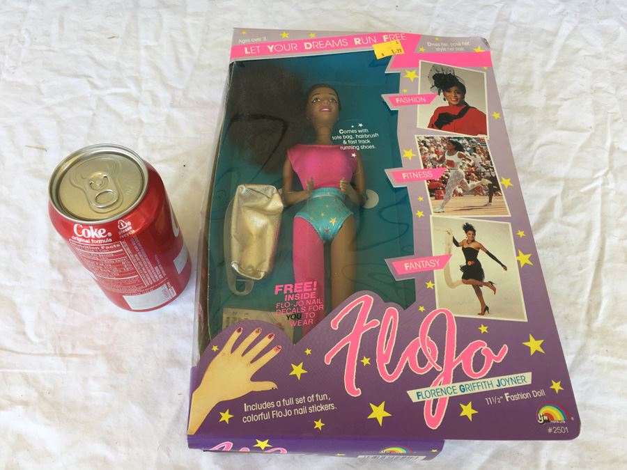 Flo Jo Florence Griffith Joyner 11 1/2' Fashion Doll By LJN Toys 1989 New In Box [Photo 1]