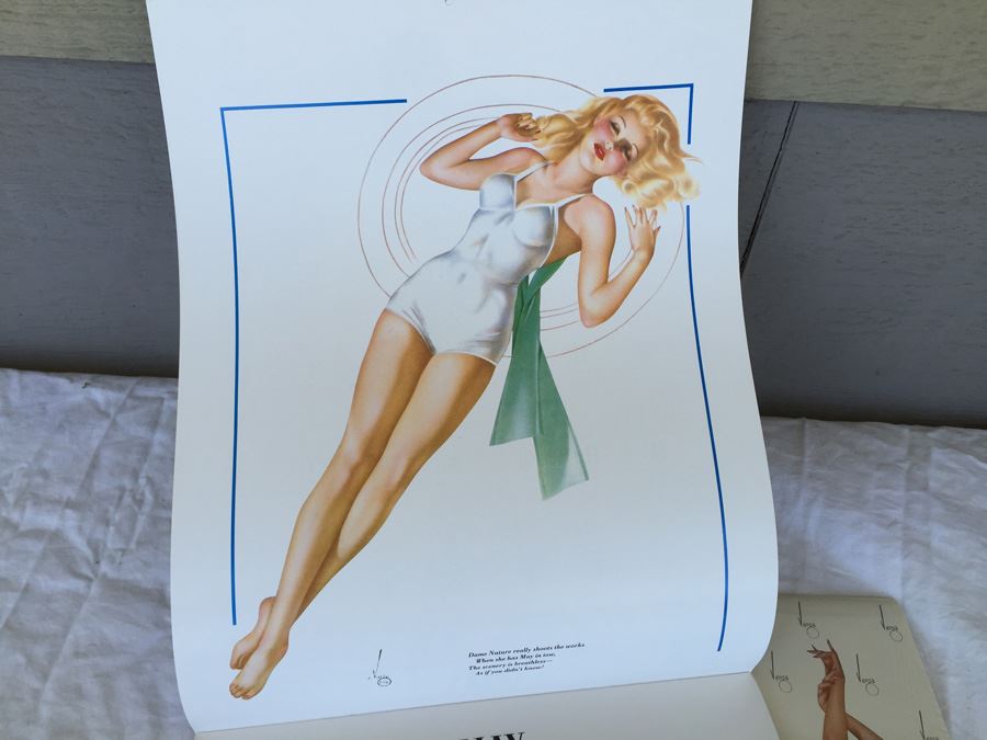 Pair Of Esquire Varga Girl Calendars 1986 One Is Sealed [Photo 10]