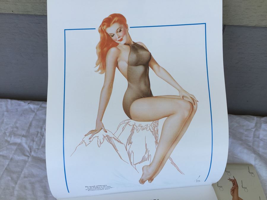 Pair Of Esquire Varga Girl Calendars 1986 One Is Sealed [Photo 8]