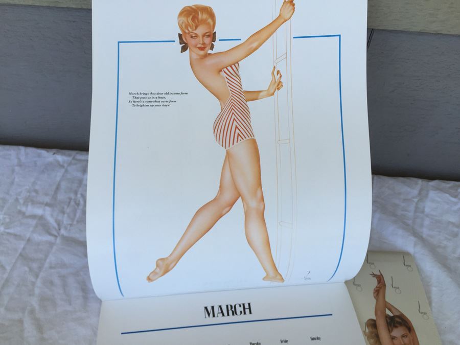 Pair Of Esquire Varga Girl Calendars 1986 One Is Sealed [Photo 9]