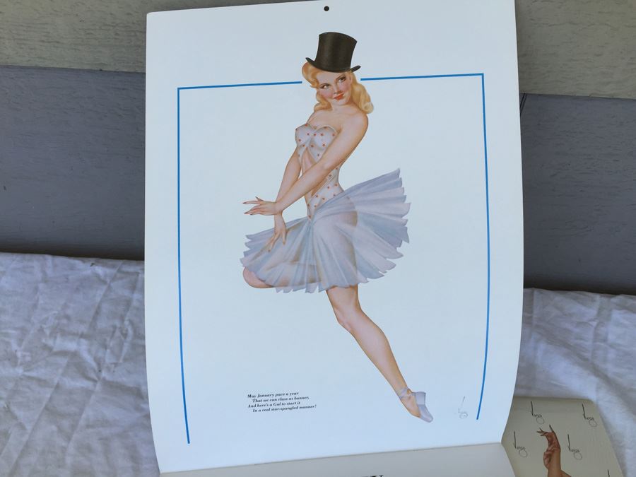 Pair Of Esquire Varga Girl Calendars 1986 One Is Sealed [Photo 7]