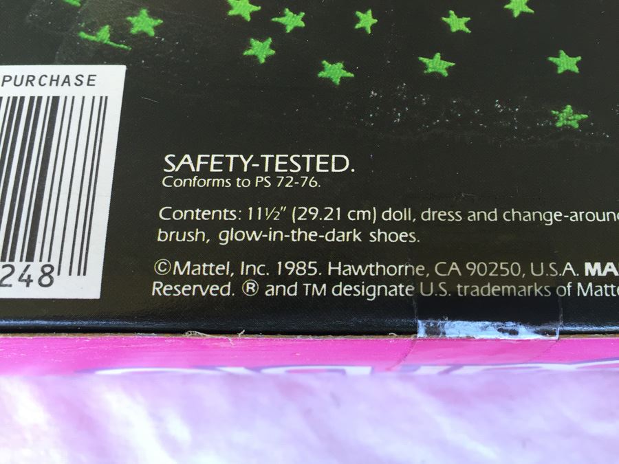 Dream Glow Barbie Mattel 1985 New In Box [Photo 7]