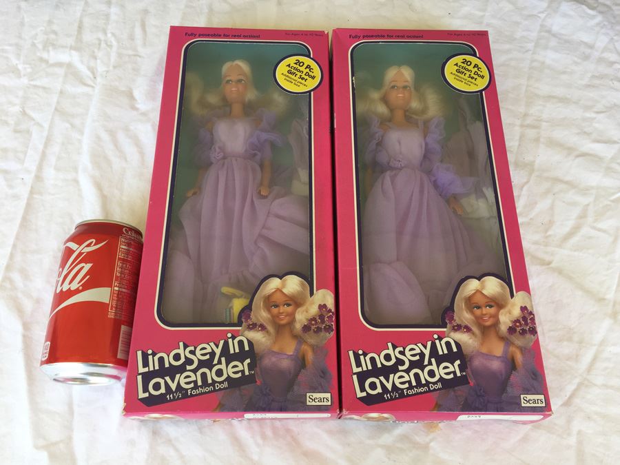 Lindsey In Lavender 11 1/2' Fashion Doll 20 Piece Action Doll Gift Set Sears New In Box [Photo 1]