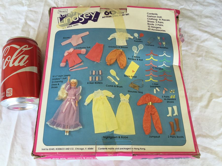 Lovely Lindsey 11 1/2' Doll 60 Piece Action Doll Play Set Sears New In Damaged Box [Photo 8]