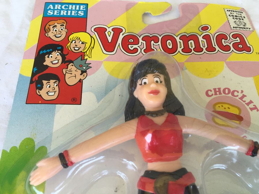 Archie Series Bendables Of Archie, Veronica And Reggie Jesco 1989 Archie Comic Publications New On Card [Photo 8]