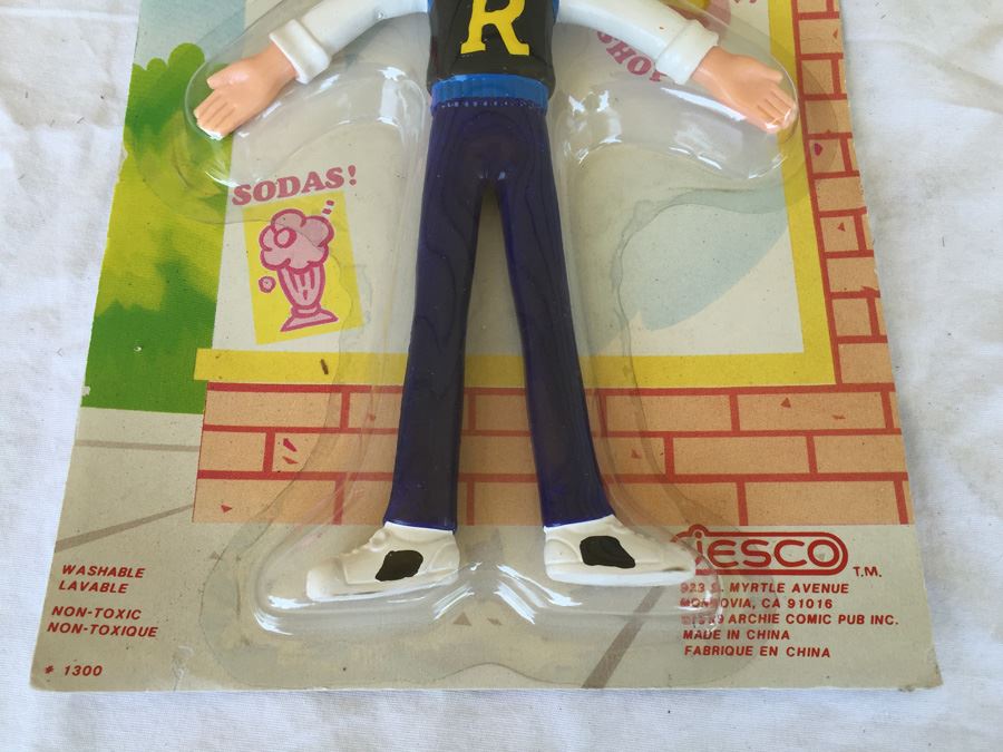 Archie Series Bendables Of Archie, Veronica And Reggie Jesco 1989 Archie Comic Publications New On Card [Photo 5]