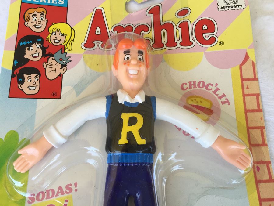Archie Series Bendables Of Archie, Veronica And Reggie Jesco 1989 Archie Comic Publications New On Card [Photo 3]