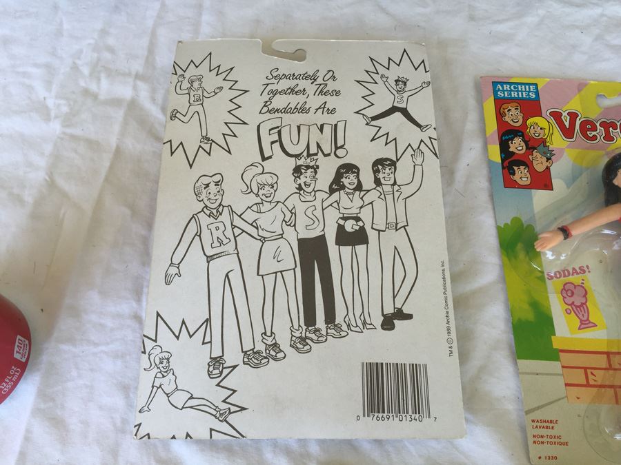 Archie Series Bendables Of Archie, Veronica And Reggie Jesco 1989 Archie Comic Publications New On Card [Photo 11]