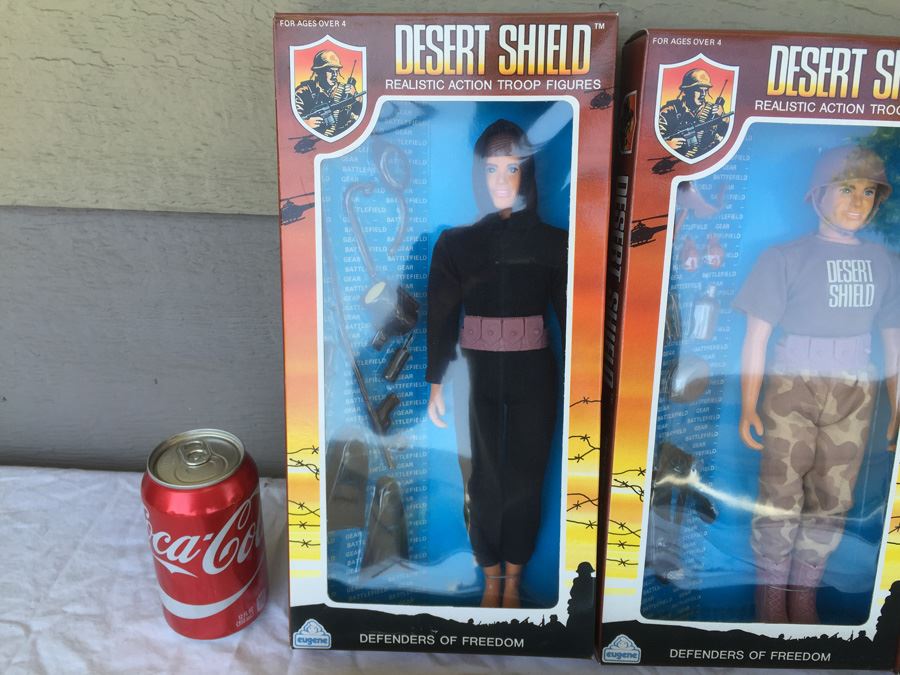 Desert Shield Realistic Action Troop Figures By Eugene 1991 New In Box [Photo 4]