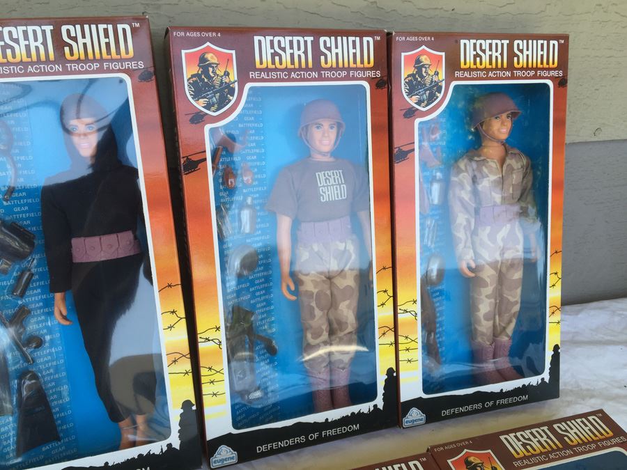 Desert Shield Realistic Action Troop Figures By Eugene 1991 New In Box [Photo 2]