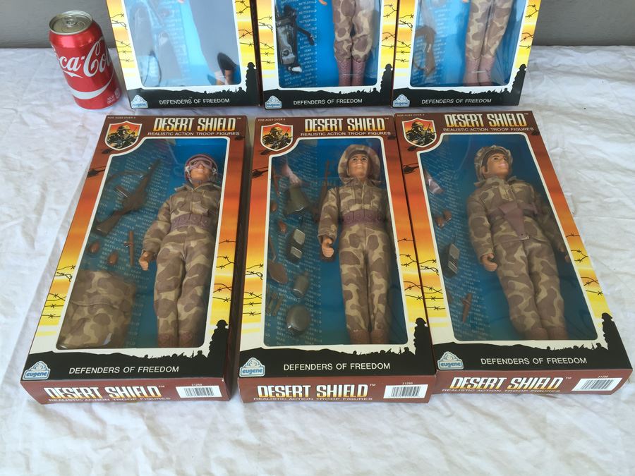 Desert Shield Realistic Action Troop Figures By Eugene 1991 New In Box [Photo 6]