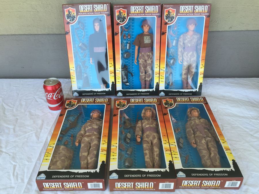 Desert Shield Realistic Action Troop Figures By Eugene 1991 New In Box [Photo 1]
