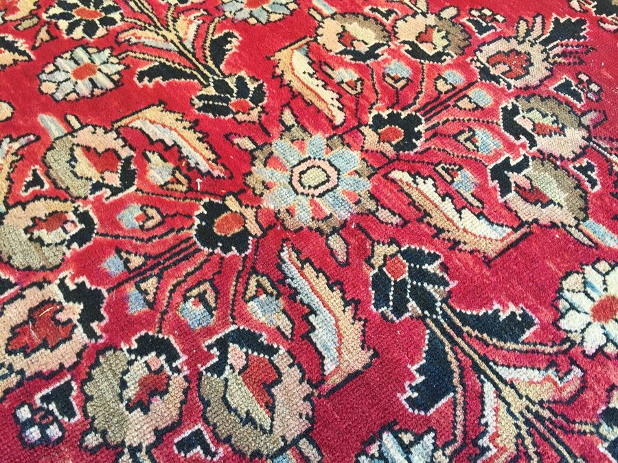 Vintage Hand Knotted Wool Persian Rug 59' x 40'