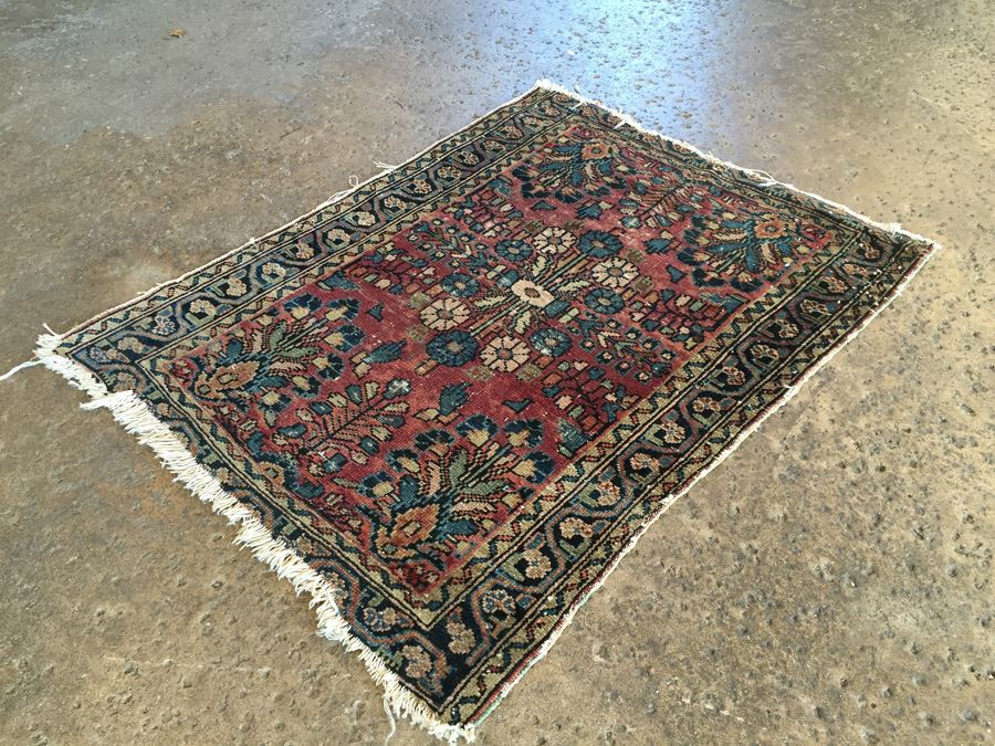 Vintage Hand Knotted Wool Persian Rug 26' x 34' [Photo 6]