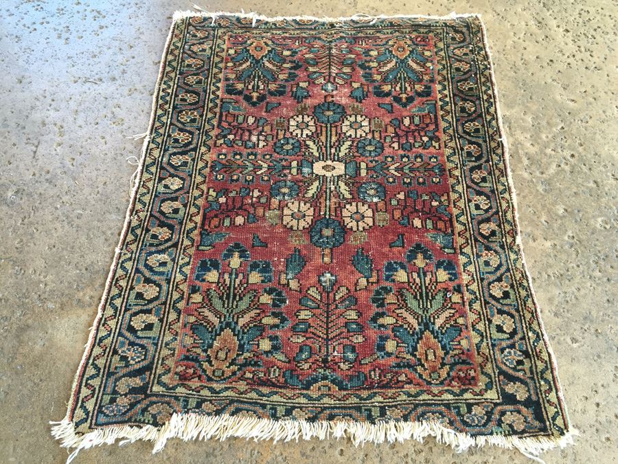 Vintage Hand Knotted Wool Persian Rug 26' x 34'