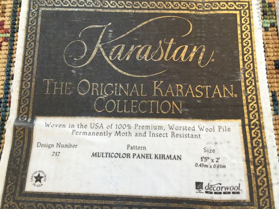 Pair Of Synthetic Rugs - Smaller Rug Is Karastan 1'5' x 2' And Larger Rug Is 41' x 2' [Photo 3]