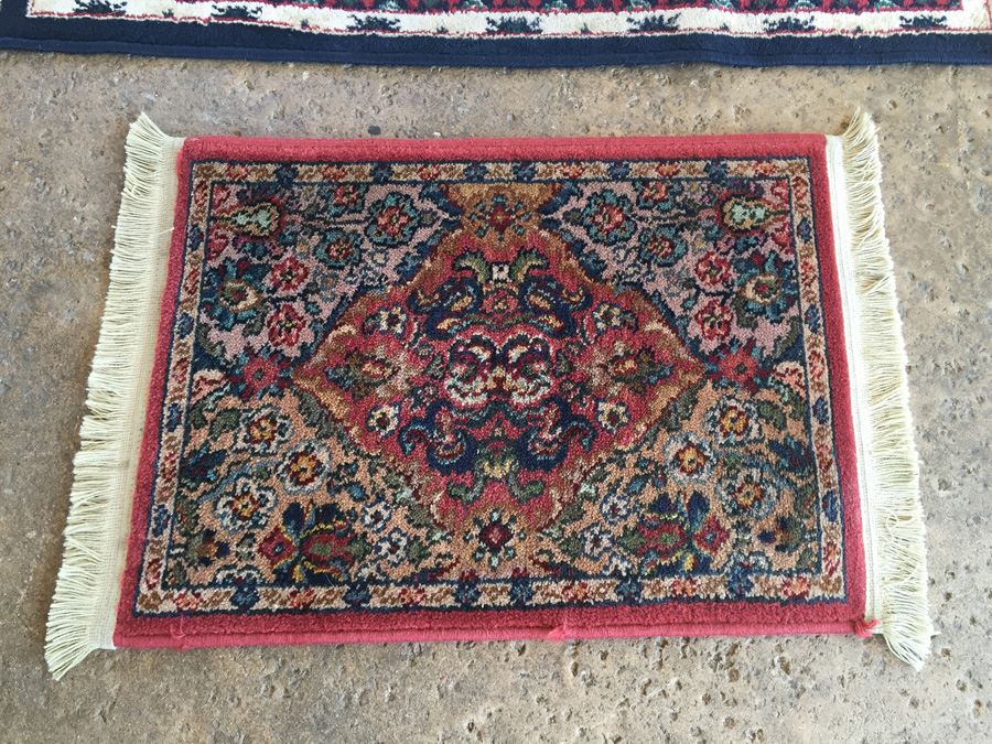 Pair Of Synthetic Rugs - Smaller Rug Is Karastan 1'5' x 2' And Larger Rug Is 41' x 2' [Photo 4]