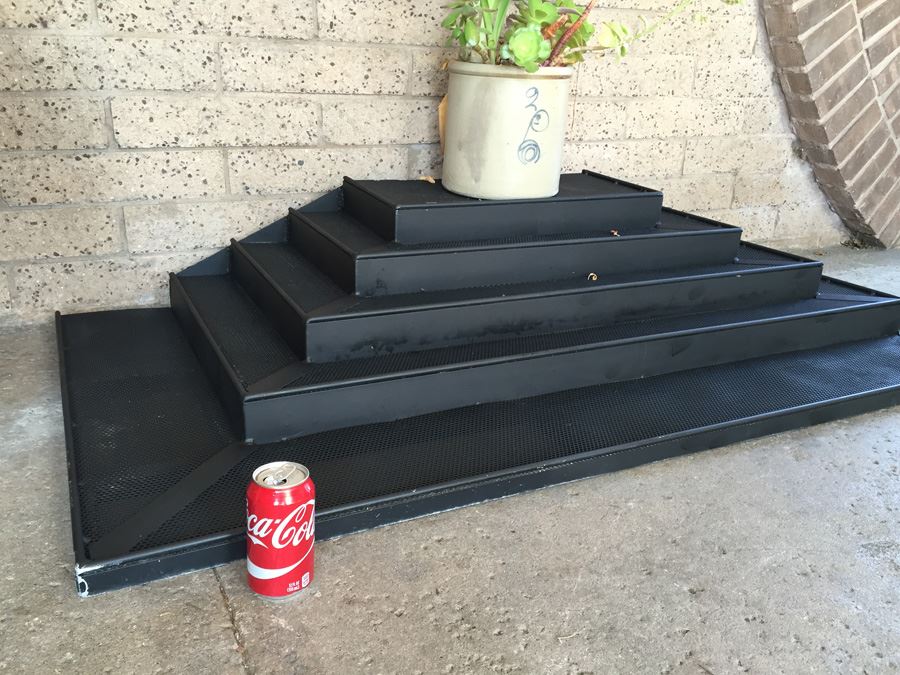 Tiered Aluminum Display Fixture Painted Black Great For Store Display Or Tiered Plant Display [Photo 9]