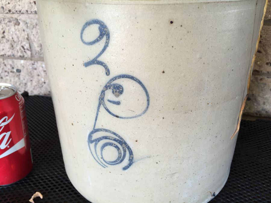 Vintage 2 Gallon Red Wing Crock Single 'P' With Succulents [Photo 3]