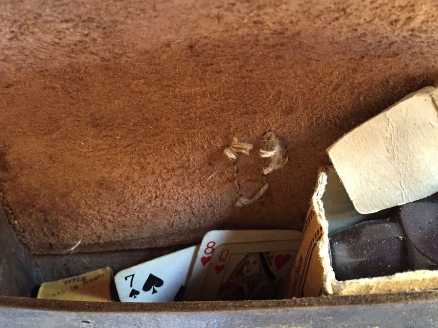 Antique Military Leather Pouch Cartridge Box Maker “WILKINSON & CUMMINGS, SPRINGFIELD, MASS.' With Brass U.S. Military Eagle Emblem Museum Piece [Photo 19]