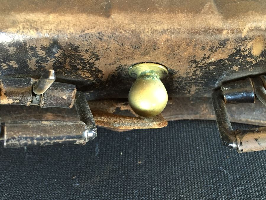 Antique Military Leather Pouch Cartridge Box Maker “WILKINSON & CUMMINGS, SPRINGFIELD, MASS.' With Brass U.S. Military Eagle Emblem Museum Piece [Photo 14]
