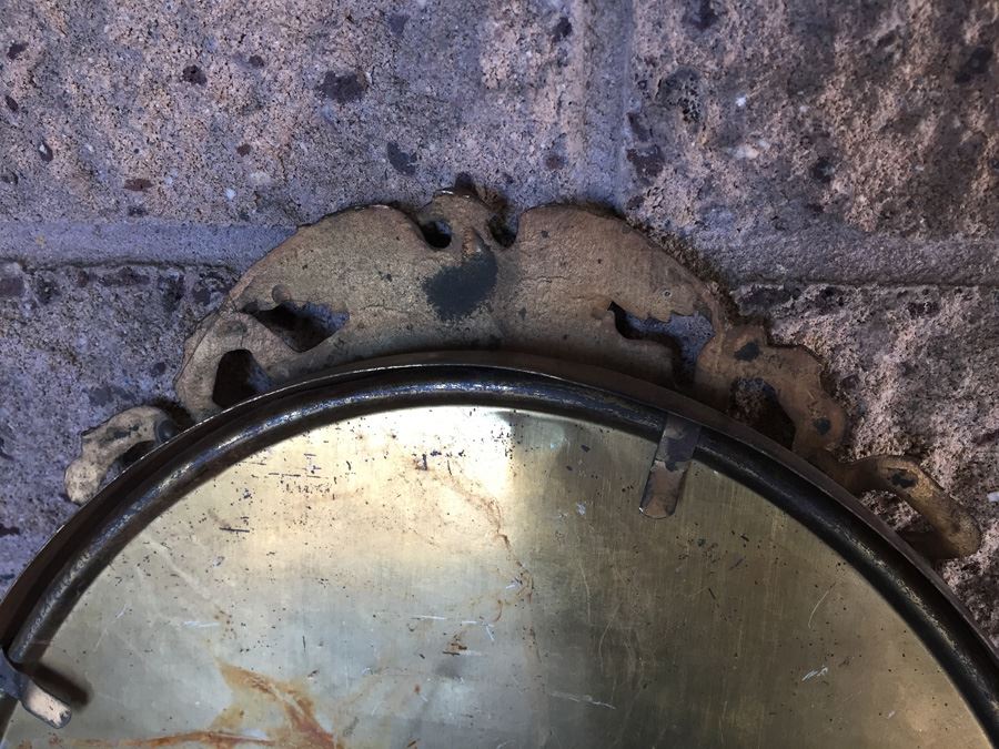 Old Metal Oval Picture Frame With Painted Eagle Emblem And Vintage Colored U.S. Navy Sailor's Portrait Photograph [Photo 13]