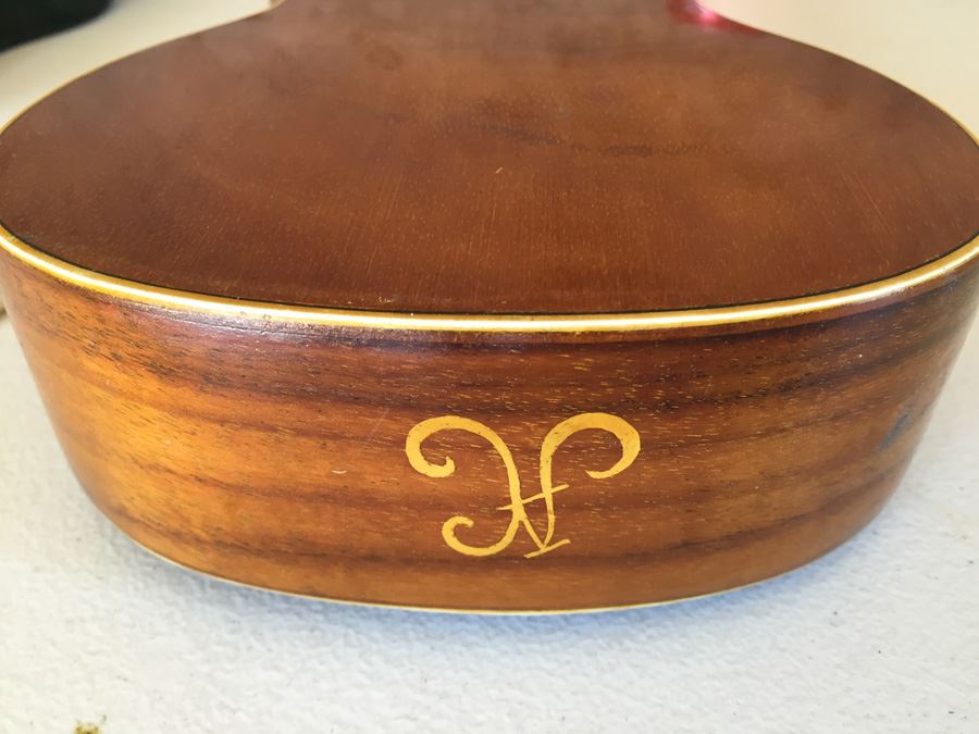 Vintage Probably 1920's Custom Columbia Ukulele With Case And Strings Custom Inlay Work [Photo 15]