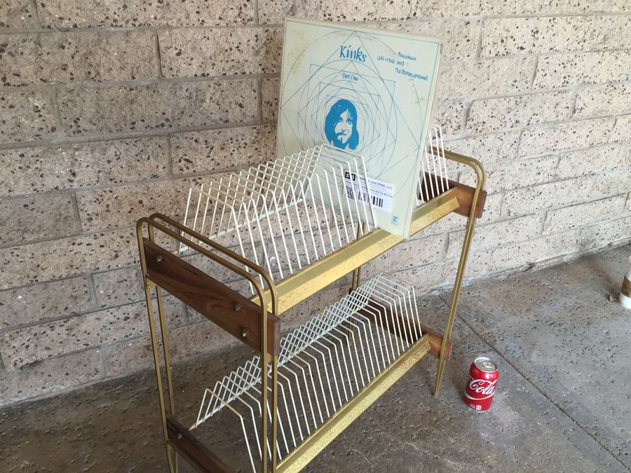 Mid-Century Vinyl Record Holder Two-Tier [Photo 9]