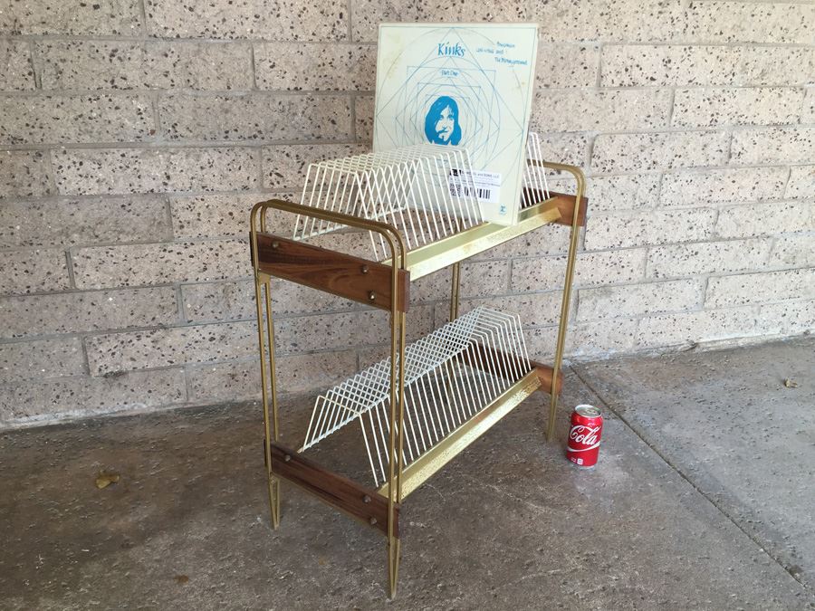Mid-Century Vinyl Record Holder Two-Tier [Photo 4]