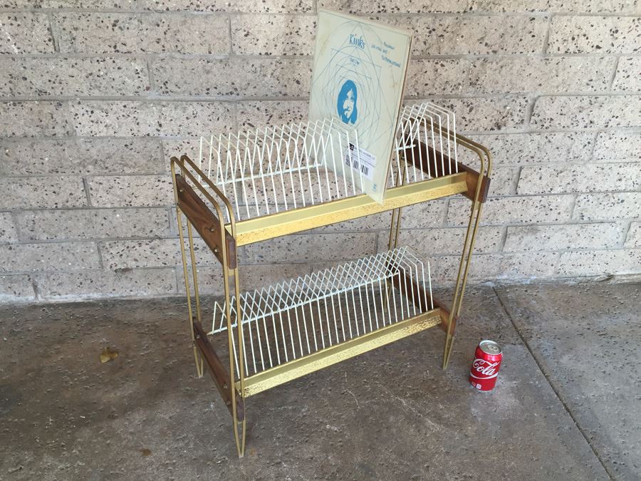 Mid-Century Vinyl Record Holder Two-Tier [Photo 8]