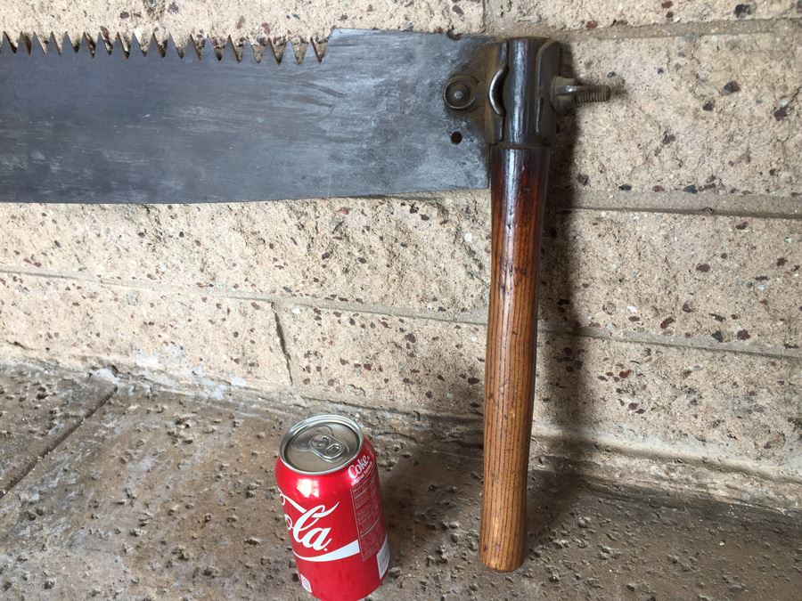 Antique Double Handle Two Man Crosscut Saw Blade [Photo 10]
