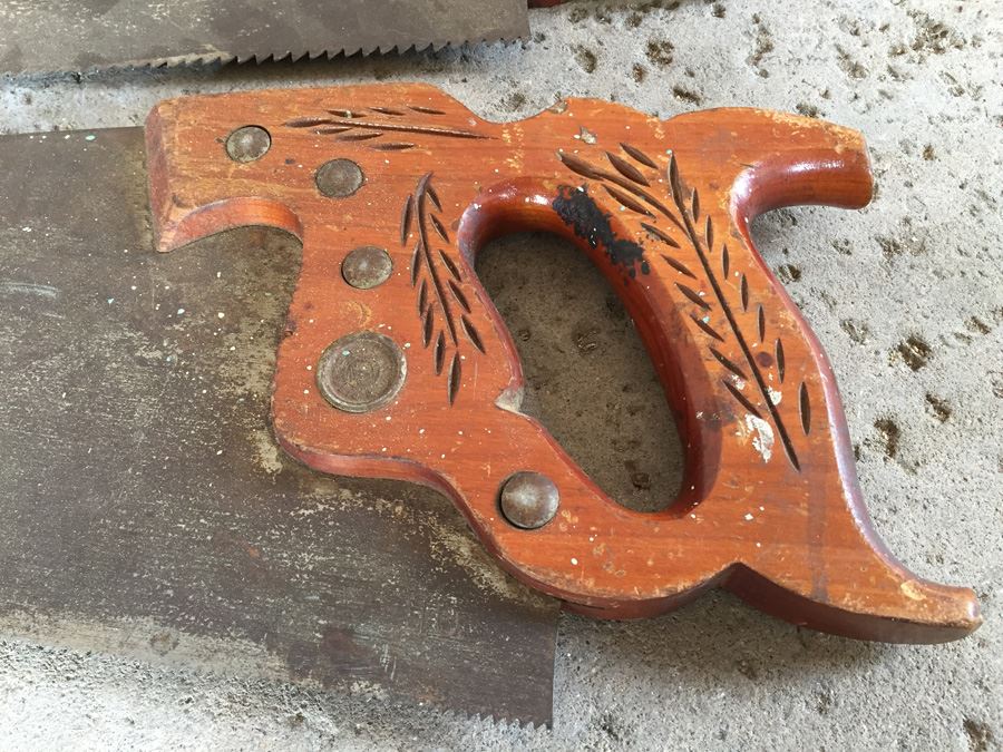 Pair Of Vintage Henry Disston & Sons Saws [Photo 5]