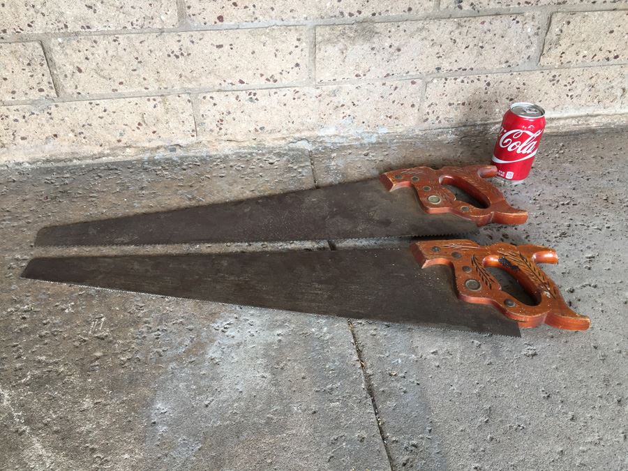 Pair Of Vintage Henry Disston & Sons Saws [Photo 1]