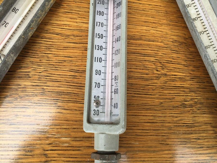 (5) Vintage Industrial Thermometers From Weksler, Moeller Inst. Co. & Palmer - U.S. Maritime Commision Military Grade Nautical Ship [Photo 12]