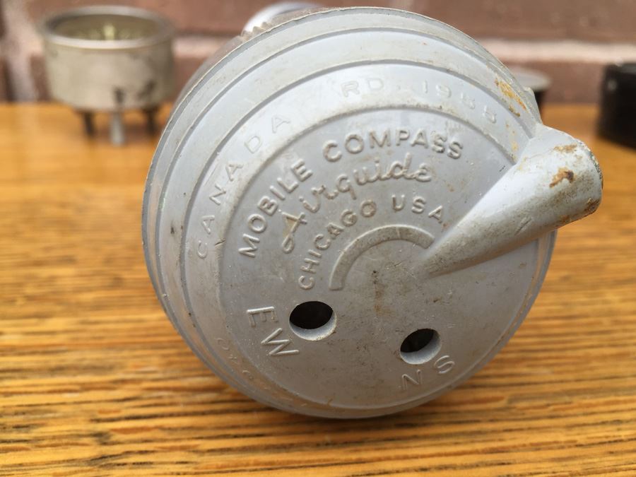 Vintage Gauge And Mobile Compass Airguide Lot - Simpson, Marsh Instrument Company [Photo 8]