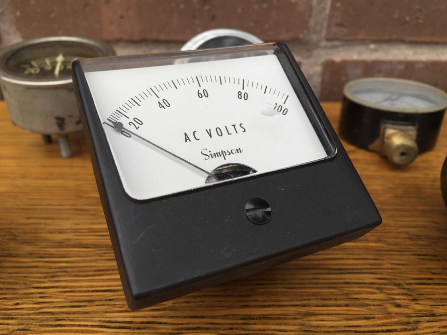 Vintage Gauge And Mobile Compass Airguide Lot - Simpson, Marsh Instrument Company [Photo 4]