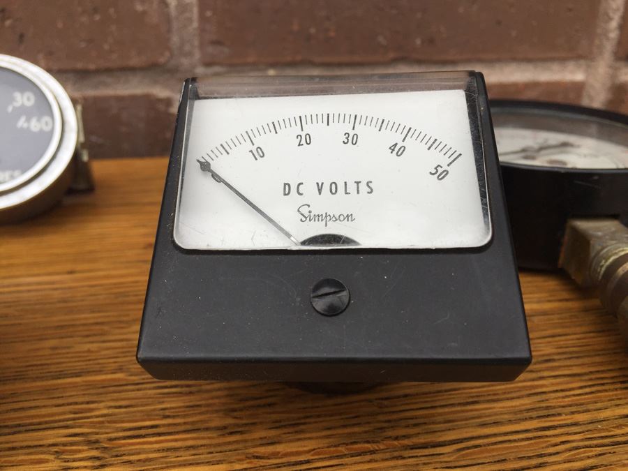 Vintage Gauge And Mobile Compass Airguide Lot - Simpson, Marsh Instrument Company [Photo 6]