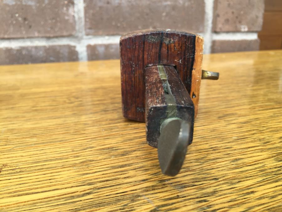 Vintage Wood And Brass Marking Gauge Patent Oct 22 1872 [Photo 7]