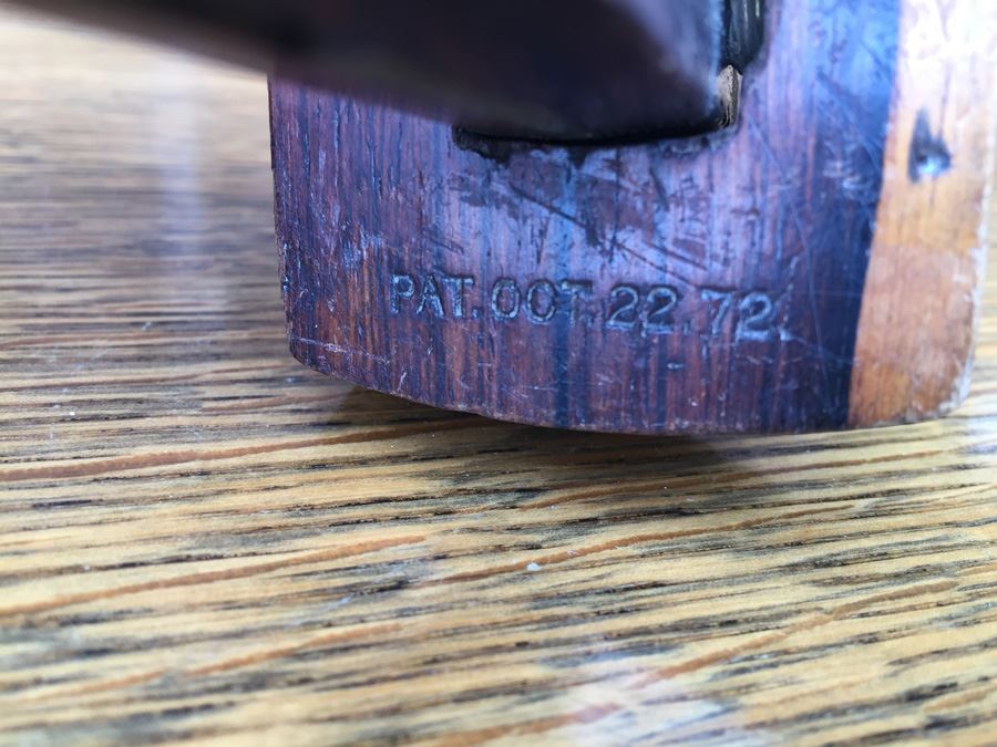 Vintage Wood And Brass Marking Gauge Patent Oct 22 1872 [Photo 3]