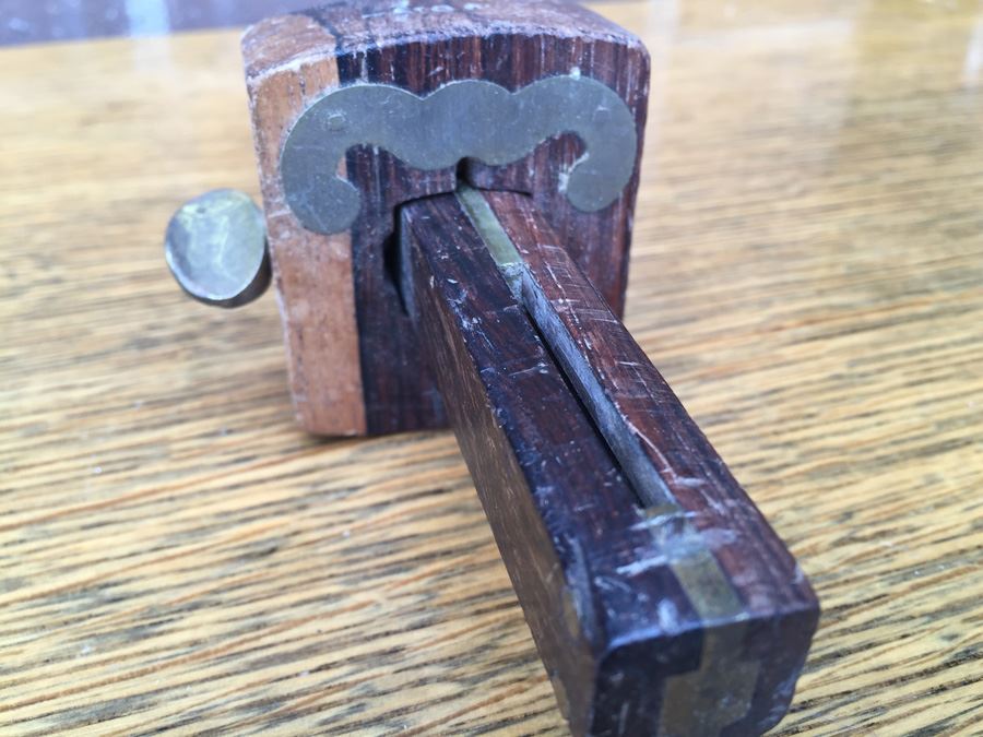 Vintage Wood And Brass Marking Gauge Patent Oct 22 1872 [Photo 5]