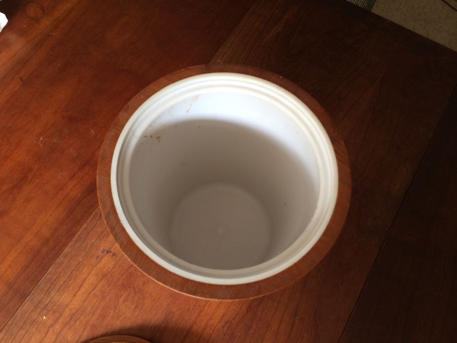 Sweden Mid-Century Teak Ice Bucket Servex [Photo 5]