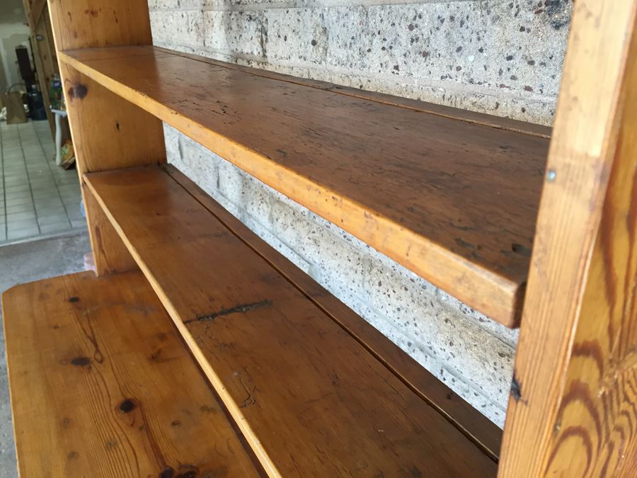 Primitive Pine Hand Made China Cabinet [Photo 12]