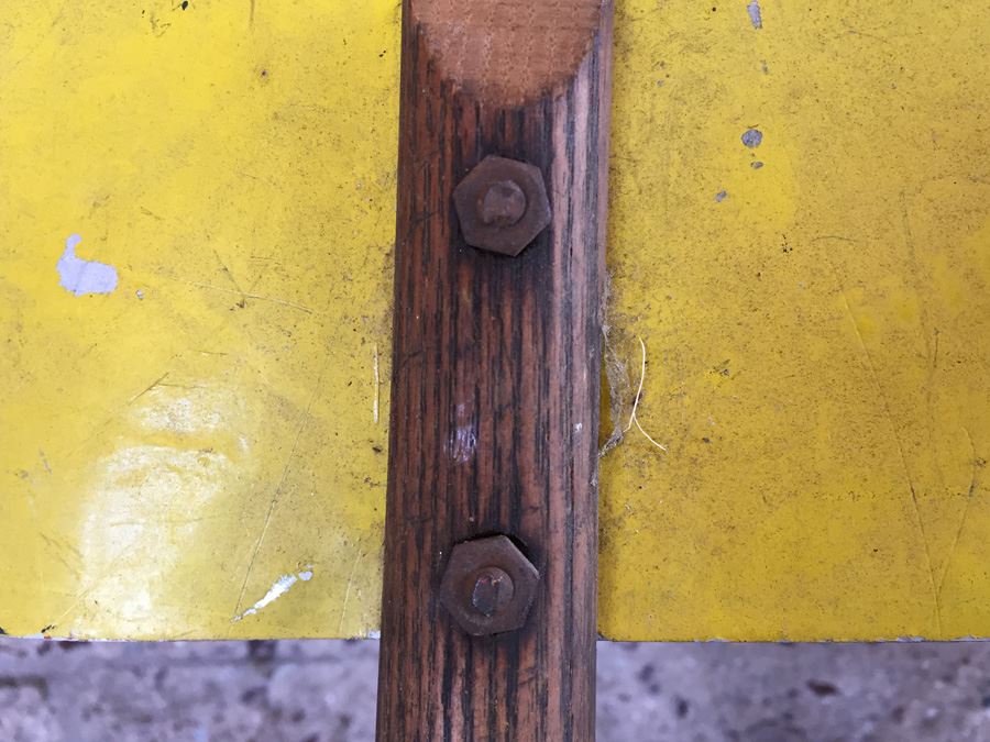 Primitive School Crossing Hand Held Stop Slow Sign [Photo 9]