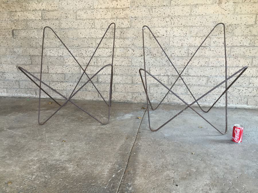 Pair Of Period Butterfly Chairs Designed By Jorge Hardoy Ferrari In 1938 Possibly Knoll [Photo 1]